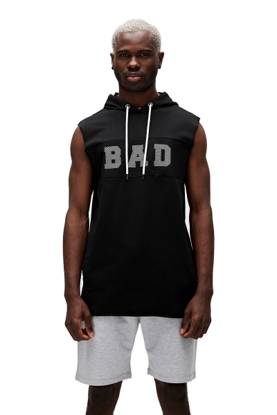 Bad Bear 21.01.33.001 - Bad  Erkek Kolsuz Siyah Sweatshirt