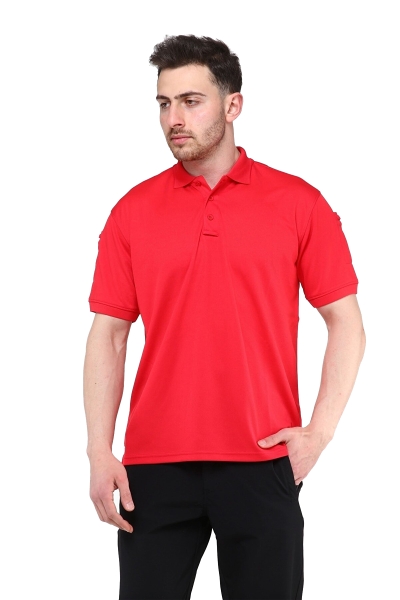 Grand Wolf North Mountain Urban Tactical Polo Yaka Kırmızı Tişört