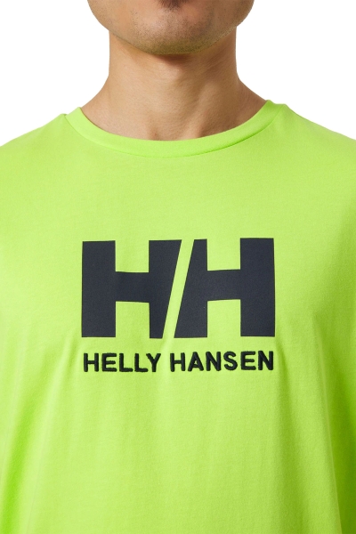 Helly Hansen - HH Logo Yeşil Erkek T-Shirt 