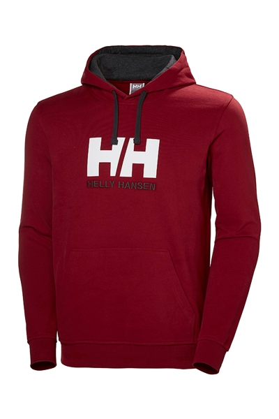 Helly Hansen HHA.33977 - Logo Hoodie Bordo Sweat Shirt