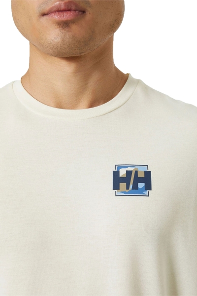 Helly Hansen Skog Recycled Krem Erkek Tişört 