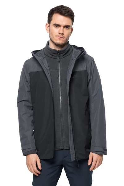 Jack WolfSkin Taubenberg 3IN1 Gri Outdoor Mont