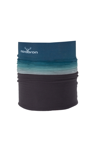 Nordbron 6191C121 - Dip Dyed Fleece Siyah-Turkuaz Bandana