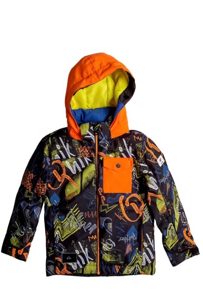 Quiksilver EQKTJ03006 - Little Mission 2-7 Yaş Çocuk Turuncu Kayak Montu