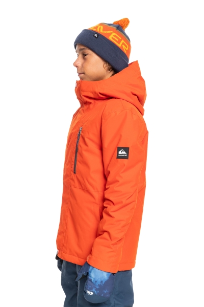 Quiksilver Mission Solid Çocuk Snowboard Su Geçirmez Turuncu Kayak Montu