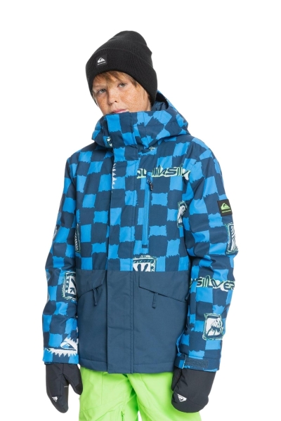 Quiksilver Misson Printed Block Çocuk Mavi Snowboard Montu