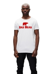 Bad Bear 19.01.07.002 - TEE Erkek Kırık Beyaz/Kırmızı Tişört