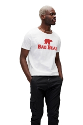 Bad Bear 19.01.07.002 - TEE Erkek Kırık Beyaz/Kırmızı Tişört