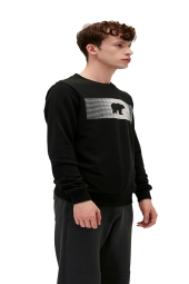 Bad Bear 19.02.12.007 - Erkek Siyah Sweatshırt Fancy Crewneck