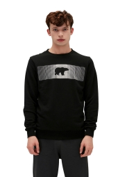 Bad Bear 19.02.12.007 - Erkek Siyah Sweatshırt Fancy Crewneck