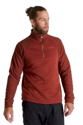 Craghoppers Barker Half Zip Fleece Bordo Erkek Polar