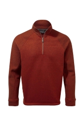 Craghoppers Barker Half Zip Fleece Bordo Erkek Polar