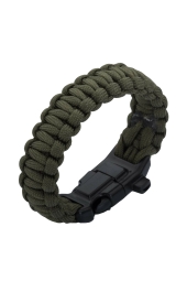 Grand Wolf GWFPBK - 4 Fonksiyonlu Haki Paracord Bileklik