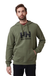 Helly Hansen HHA.33977 - Logo Hoodie Yeşil Sweat Shirt