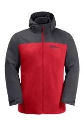 Jack WolfSkin Taubenberg 3IN1 Kırmızı Outdoor Mont