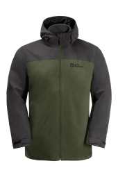 Jack WolfSkin Taubenberg 3IN1 Yeşil Outdoor Mont