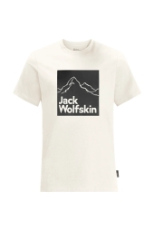 Jack Wolfskin BRAND T M Outdoor Krem Erkek Tişört