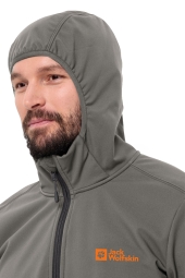 Jack Wolfskin Bornberg Hoody Erkek Outdoor Softshell Gri Ceket 