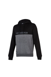 New Balance Lifestyle Hoodie Unisex Siyah Kapüşonlu Sweatshirt