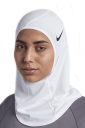 Nike N.000.3533.101 - Pro Hıjab 2.0 Sporcu Boneli Kadın Beyaz Başörtüsü