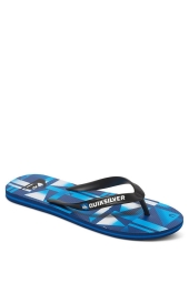 Quiksilver AQBL100200 - Molokia Check Parmak Arası Mavi Terlik