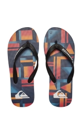 Quiksilver AQBL100200 - Molokia Check Parmak Arası Turuncu Terlik 