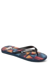 Quiksilver AQBL100200 - Molokia Check Parmak Arası Turuncu Terlik 