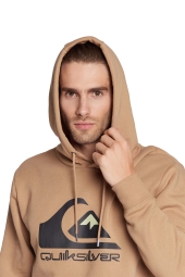 Quiksilver Big Logo Hoodie Erkek Kahverengi Sweatshirt