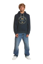 Quiksilver EQYSF03150 Circle Trim Hoodie Lacivert Erkek Sweatshirt