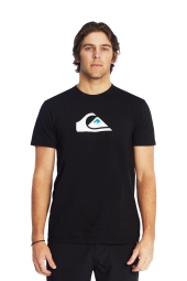 Quiksilver Comp Logo Ss Erkek Siyah T-Shirt