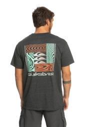 Quiksilver Warped Patterns Antrasit Erkek Tişört