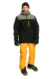 Quiksilver Mission Block Erkek Haki Snowboard Montu