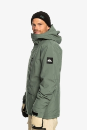 Quiksilver Mission Solıd Jk Erkek Yeşil Snowboard Montu