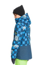 Quiksilver Misson Printed Block Çocuk Mavi Snowboard Montu