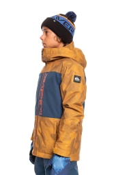 Quiksilver Side Hit Çocuk Snowboard Su Geçirmez Kahverengi Kayak Montu 