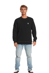 Quiksilver The Original Crew Siyah Erkek Sweatshirt