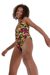 Speedo Junier Hyperboom Logo Medalist Çok Renkli Swimsuit