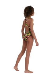 Speedo Junier Hyperboom Logo Medalist Çok Renkli Swimsuit